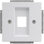 Nośnik RJ45 pojedynczy srebrny 2561-83^Modyłowy