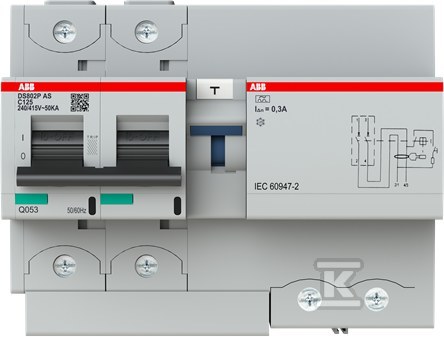 Wyłącznik różnicowo-prądowy z blokiem - 2CCG001334R0001