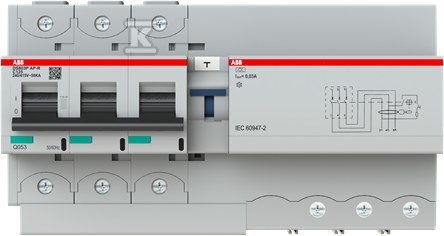 Wyłącznik różnicowo-prądowy z blokiem - 2CCG001343R0001