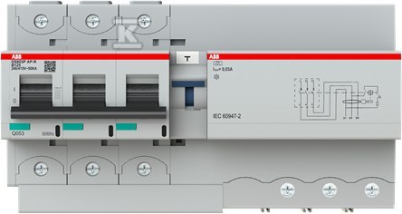 Wyłącznik różnicowo-prądowy z blokiem - 2CCG001342R0001