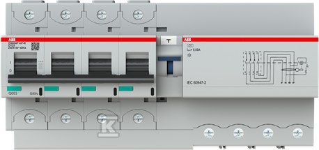 Wyłącznik różnicowo-prądowy z blokiem - 2CCG001348R0001