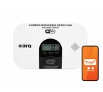 Czujnik czadu WiFi "EURA" CD-53A2v2300-TY/B - certyfikat CNBOP-PiB - wyrób budowlany, DC 3V (2x LR6), LCD, 2 lata gwarancji, test 300 ppm, app Tuya