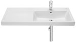 Umywalka GAP ścienna asymetryczna 100x46 cm PRAWA Supraglaze®