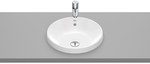 Umywalka GAP blatowa okrągła 39 cm, z przelewem, Supraglaze®
