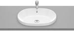 Umywalka GAP blatowa owalna 55x39 cm, z przelewem, Supraglaze®