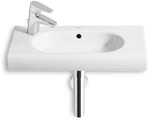 Umywalka MERIDIAN-N 60x32 cm CPT z otworem na baterię po lewej stronie Supraglaze®