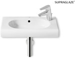 Umywalka MERIDIAN-N 55x32 cm CPT z otworem na baterię po prawej stronie Supraglaze®