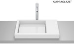 Umywalka HORIZON blatowa SKYLINE 60x38 cm biały połysk Supraglaze®