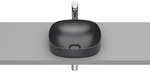 Umywalka INSPIRA SOFT 370x370 H75 FINECERAMIC ® ONYX