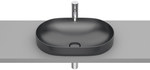 Umywalka INSPIRA ROUND 550x370 H75 FINECERAMIC ® ONYX