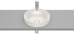 Umywalka INSPIRA ROUND 370x370 H75 FINECERAMIC ® beż