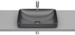 Umywalka INSPIRA SQUARE 550x370 H75 FINECERAMIC ® ONYX