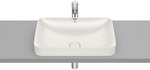 Umywalka INSPIRA SQUARE 550x370 H75 FINECERAMIC ® beż