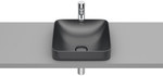 Umywalka INSPIRA SQUARE 370x370 H75 FINECERAMIC ® ONYX