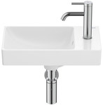 Umywalka meblowa ONA UNIK 45x26 cm CPT Fineceramic® BIAŁY POŁYSK
