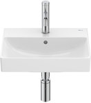Umywalka ONA ścienna 45x36 cm CPT Fineceramic® BIAŁY POŁYSK