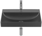 Umywalka ONA ścienna 60x46 cm Fineceramic® CZARNY MAT