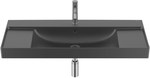 Umywalka ONA ścienna 100x46 cm Fineceramic® CZARNY MAT