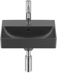 Umywalka ONA ścienna 40x32 cm CPT Fineceramic® CZARNY MAT