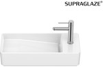 Umywalka TURA ścienna / meblowa 55x27,5 cm, Supraglaze®