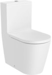 Miska WC INSPIRA Round do kompaktu Rimless BTW o/podwójny 645 mm biały mat