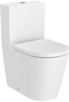 Miska WC INSPIRA Round do kompaktu Rimless BTW o/podwójny 600 mm biały mat