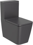 Miska WC INSPIRA SQUARE do kompaktu Rimless BTW o/podwójny 645 mm onyx