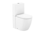 Miska WC Meridian do kompaktu Rimless 63 cm przyścienna BTW, o/podwójny BIAŁY POŁYSK