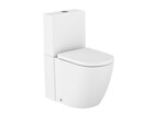 Miska WC Meridian do kompaktu Rimless 63 cm przyścienna BTW, o/podwójny BIAŁY MAT