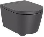 Miska WC INSPIRA Round podwieszana Rimless CPT 480x370 onyx