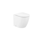 Miska WC Meridian stojąca przyścienna BTW Rimless 54 cm BIAŁY POŁYSK