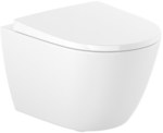 Set of ONA COMPACTO wall-hung Rimless toilet bowl + soft-close duroplast seat