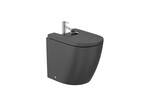 Bidet Meridian stojący 54 cm przyścienny BTW CZARNY MAT
