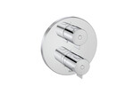 Bateria termostatyczna wannowo-prysznicowa podtynkowa z rozetą okrągłą O160mm chrom, do ROCABOX