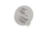 Bateria termostatyczna wannowo-prysznicowa podtynkowa z rozetą okrągłą O160mm PVD Inox do ROCABOX