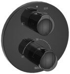 Bateria termostatyczna wannowo-prysznicowa T-1000 do Rocabox, PVD titanium black