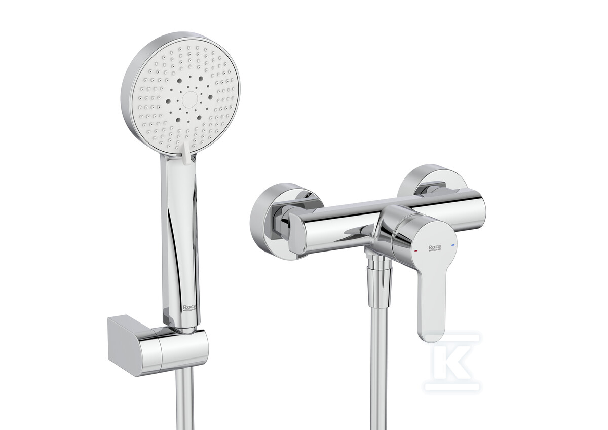Bateria prysznicowa ścienna z zestawem - A5A209HC00