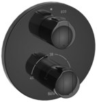 Bateria termostatyczna prysznicowa T-1000 do Rocabox, PVD titanium black