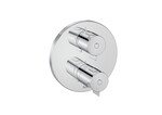 Bateria termostatyczna prysznicowa podtynkowa z rozetą okrągłą O160mm, chrom, do ROCABOX