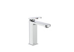 Bateria umywalkowa sztorcowa niska z korkiem click-clack chrom