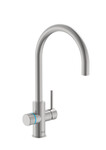 Bateria kuchenna z systemem filtracji wody z zaokrągloną PVD Inox