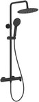 Душова колона VEGA PLUS з одноричажним змішувачем для душу чорний матовий