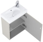 Zestaw łazienkowy MINI-N Unik 45 cm, fume mat (bez syfonu)