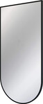 Lustro wiszące Silia z ramą, 50 x 100 cm, nero