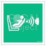 System detekcji obecności i położenia fotelika dziecięcego (CPOD), 15 x 15 cm, KS - folia podłogowa fotoluminescencyjna