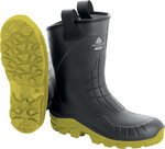 Захисне напіввисоке взуття з PU Сіро-жовтий 43
