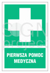 Pierwsza pomoc medyczna, 20 x 30 cm, TS - płyta TD fotoluminescencyjna