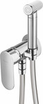 ALPINIA chrome flush-mounted bidet mixer with hand shower