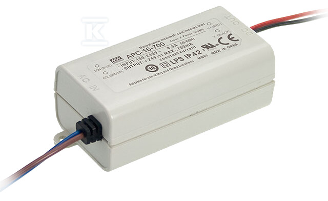 Блок живлення LED APC 12-48V/16W/350mA - APC-16-350