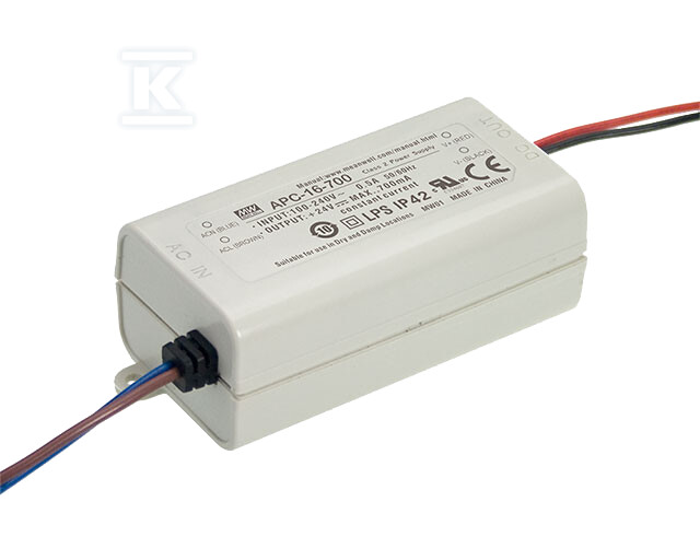 Блок живлення LED APC 9-24V/16.8W/700mA - APC-16-700
